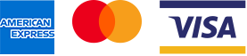 We accept Mastercard, Visa, and American Express